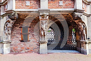 Detail of the devil house in Arnhem, Netherlands