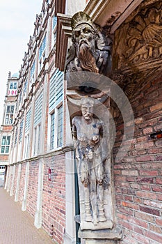 Detail of the devil house in Arnhem, Netherlands