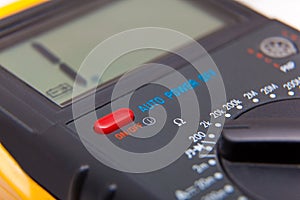 Detail of digital multimeter