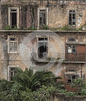 Detail of dilapidated building