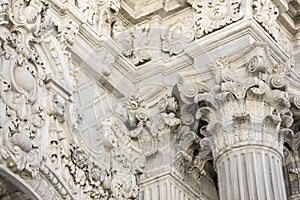 Detail of Dolmabahce palace in Istanbul