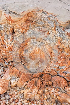 Detail of dolomite, calcite stone surface