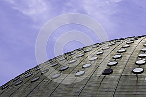 Detail of Dome of Crystal Palace Gardens of Porto, Portugal