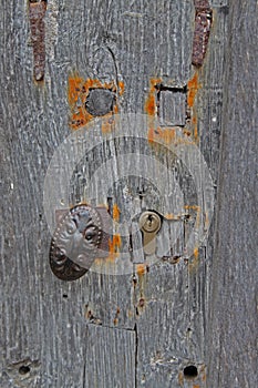 Detail of Door and abstract study Wood texture.