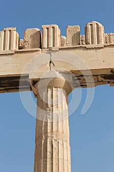 Detail of a Doric column