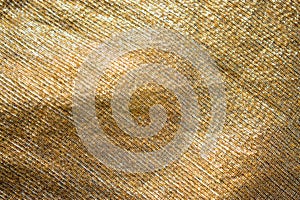Detail Dork Yellow Color Texture of Fabric/Cloth  Background Stock Photograph