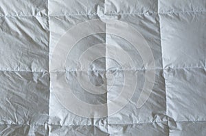 Detail of down comforter