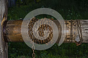 Detail of draw well without bucket