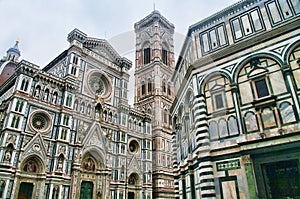 Detail of the Duomo in Florence, Italy