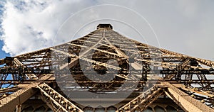 Detail from the Eiffel Tower in Paris, France