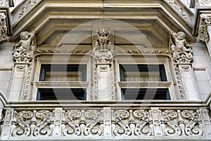 Detail of elaborate mansion photo