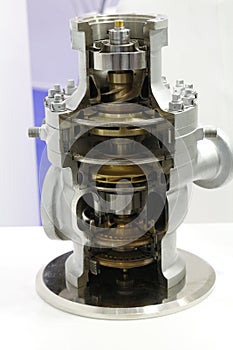 Detail of an electric high pressure centrifugal pump for industry photo