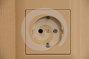 Detail of an electric outlet