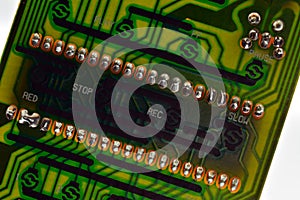 Detail of an electronic board photo