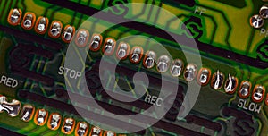 Detail of an electronic board photo