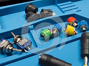 Detail of Electronic connectors