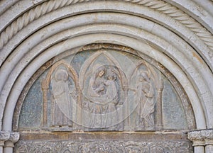 Detail from the entrance of the cathedral
