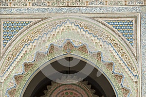 Detail entrance door of a mosque