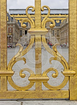 A Detail of the Entrance Gate, Palace of Versailles