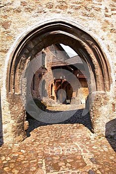 Detail of entrance into loket castle