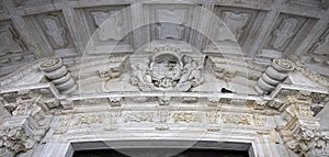 Detail of the entrance to the National Pantheon