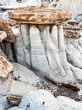Detail Of Eroded Geologic Mushroom Formation photo