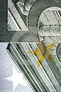 Detail euro money