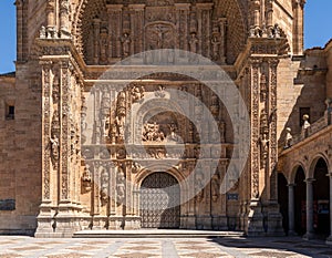 Convent of San Estaban in the center of old Salamanca in Spain photo