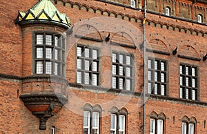 Detail of facade of Copenhagen City Hall