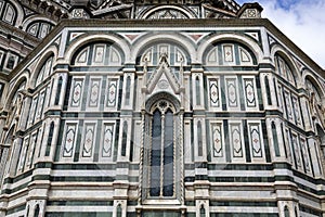 Detail of the facade of the Florence Cathedral