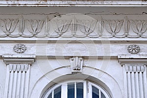Detail from a facade of a historic building