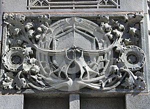 Detail Facade Louis Sullivan Building, Chicago