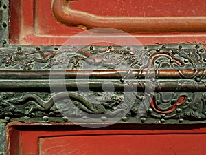 Door detail, Forbidden City, Beijing