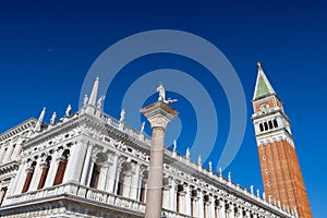 Detail of famous architecture in San Marco Square
