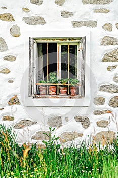 Detail of a farmhouse in upper austria
