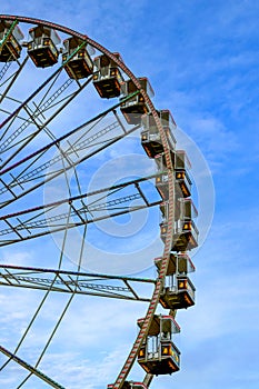 Detail of ferris wheel on funfair