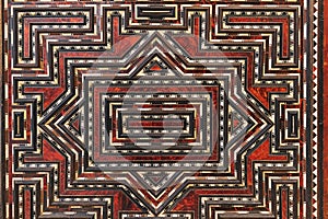 Detail of fine marquetry