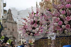 Detail of floral ornamentation
