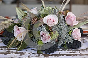 Floral Details of a wedding. photo