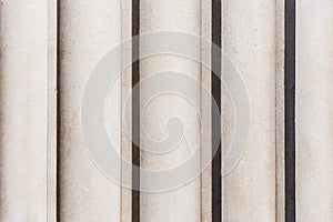 Detail of fluting running vertically on a classical column