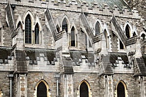 Flying buttress, Christ Church Cathedral, Dublin photo