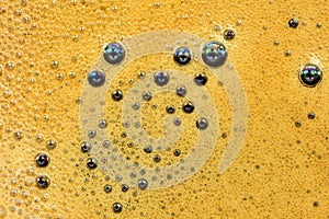 Detail of the foam of an espresso coffee photo