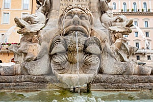 Detail of the Fontana del Pantheon