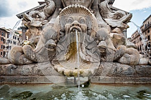 Detail of the Fontana del Pantheon