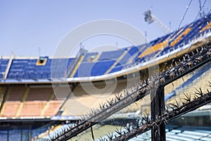 Detail of the football stadium