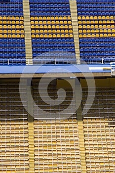 Detail of the football stadium