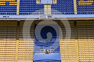 Detail of the football stadium