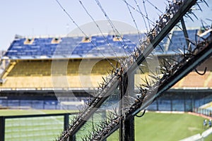 Detail of the football stadium