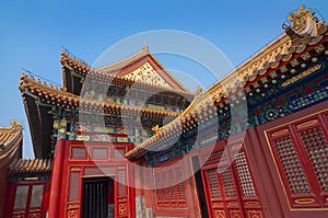 Detail of the Forbidden City, Beijing China