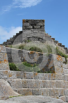 Detail of Fort du Cabellou, Southern Brittany photo